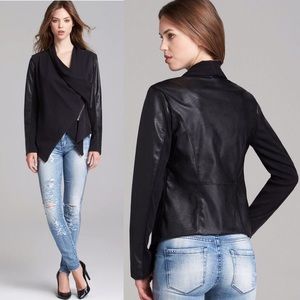 Blank NYC Vegan Drape Front Jacket
